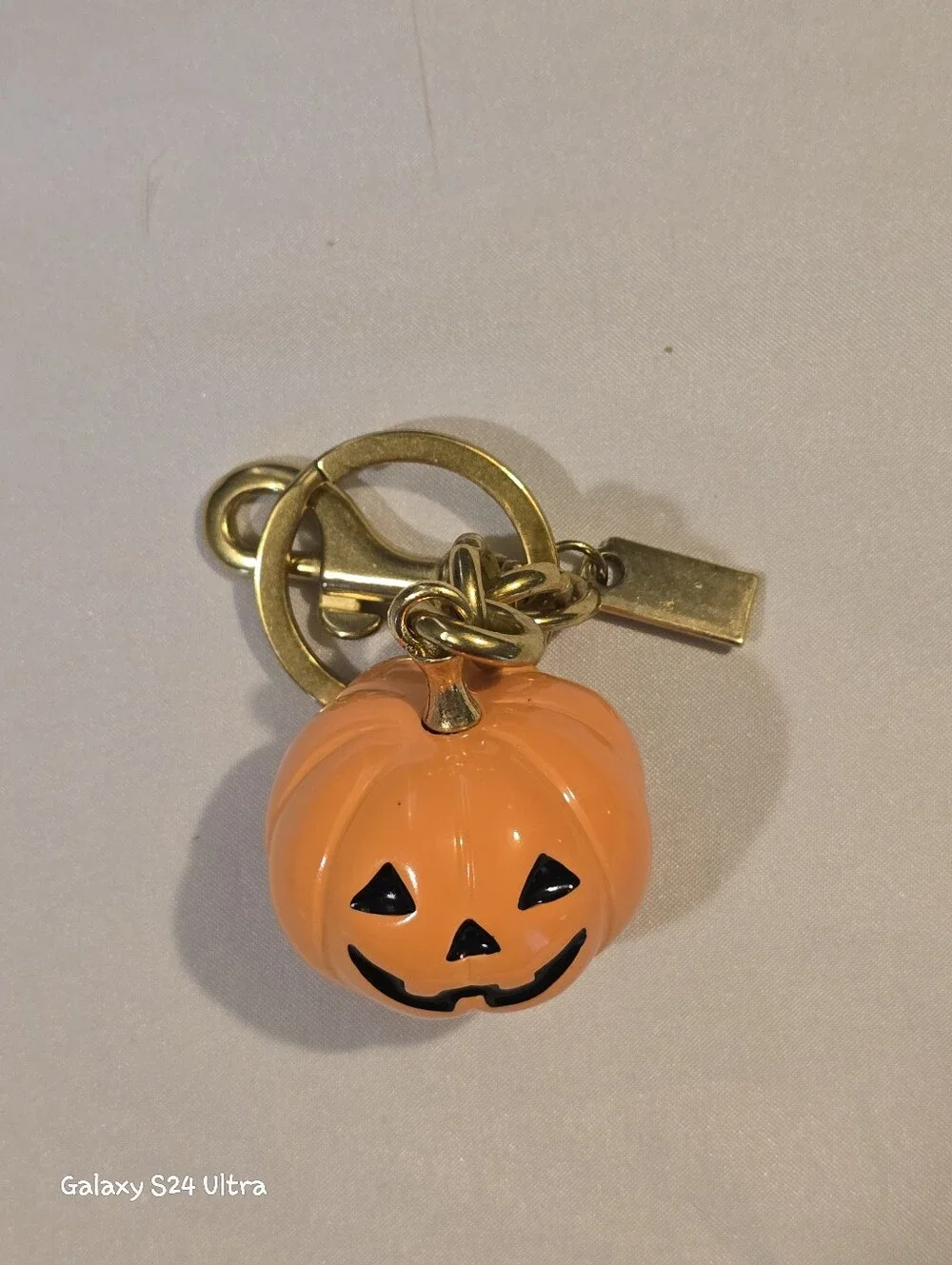 Jack-o'-Lantern Pumpkin Bag Charm/ Keychain NEW